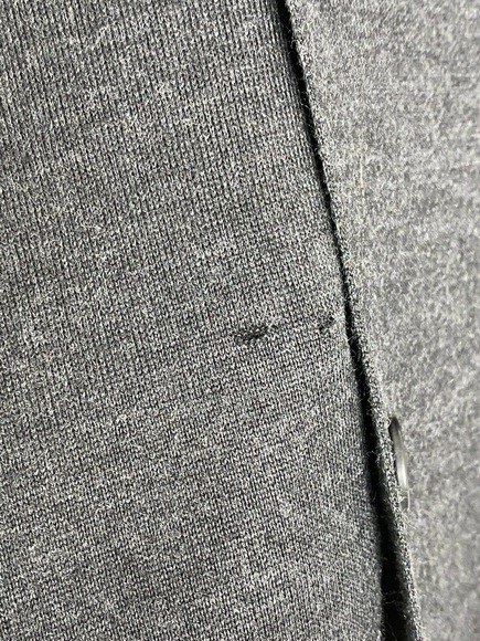 Heather Gray Wool Blend Grandma Collar Button Cardigan Sweater EMI Maglia Sz L - Picture 2 of 6